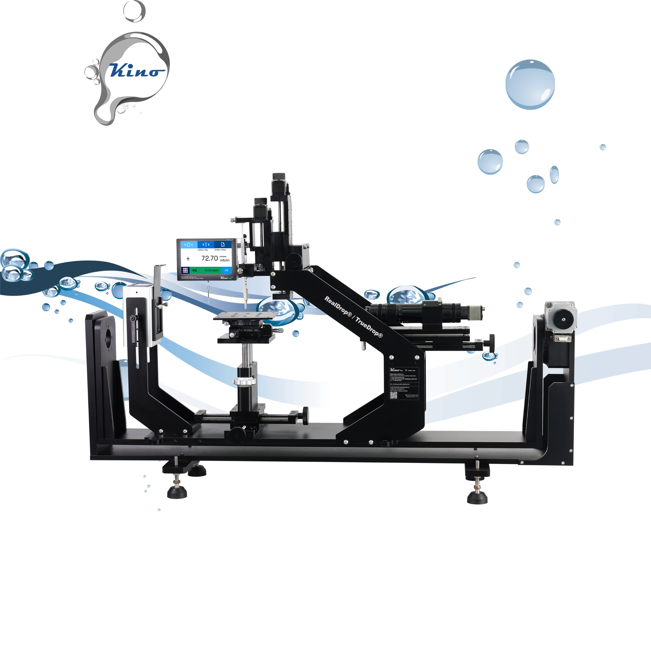 contact angle goniometry, surface tension meter